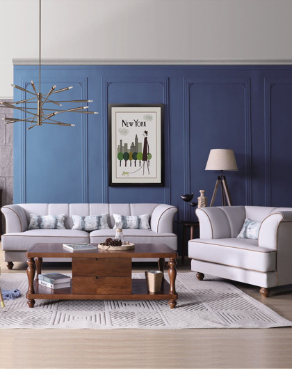 尚轩世家shangxuanshijie家具专场直发货北欧全实木真皮双人位沙发ffd