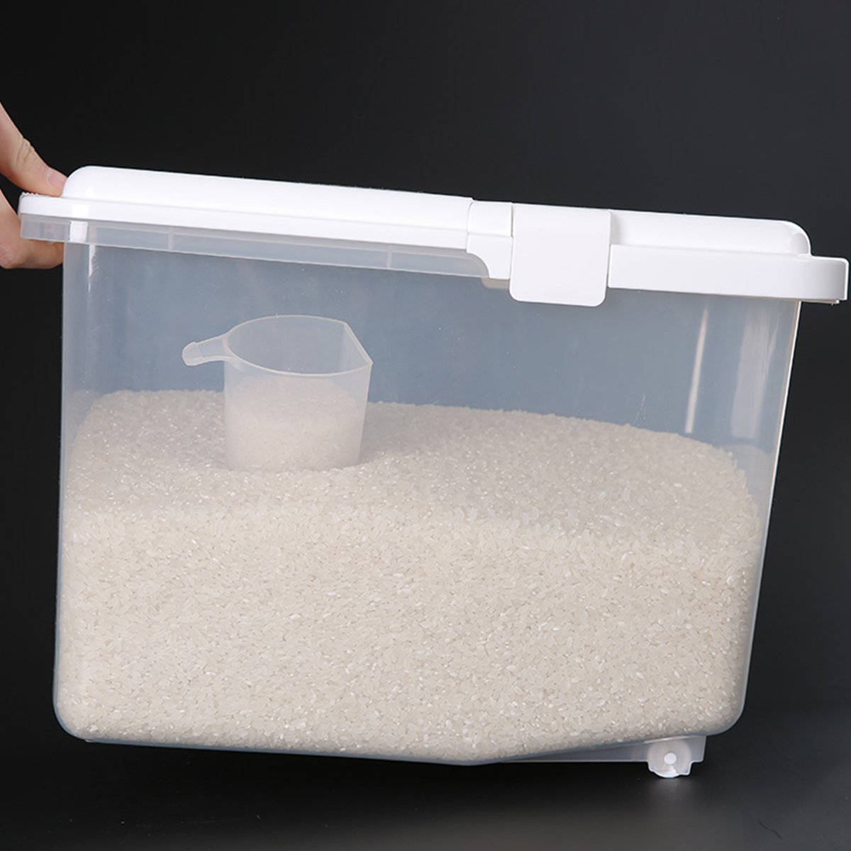 防虫防潮10kg加厚密封带轮厨房米桶储米箱