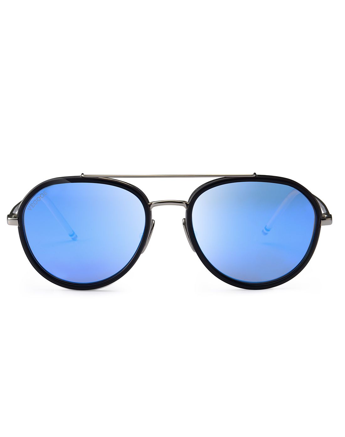 威古氏 【唯品专供】金属平面炫彩偏光墨镜女蓝色