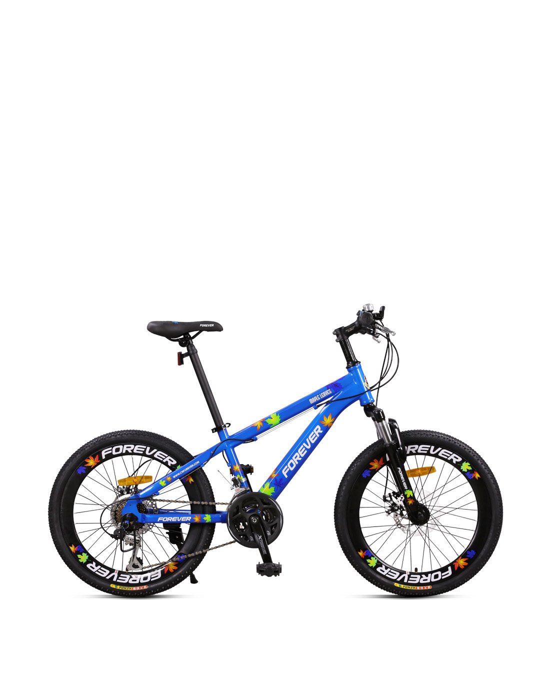 f0rever自行车22吋酷炫高刀圈 21速禧玛诺指拨 青山年山地车