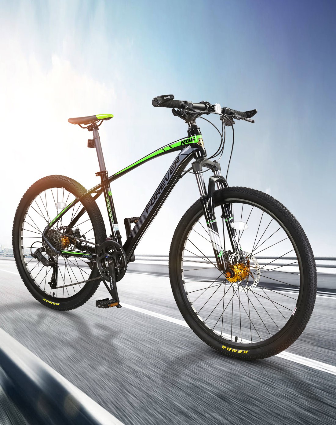 f0rever自行车33速铝26寸男女式合金山地车