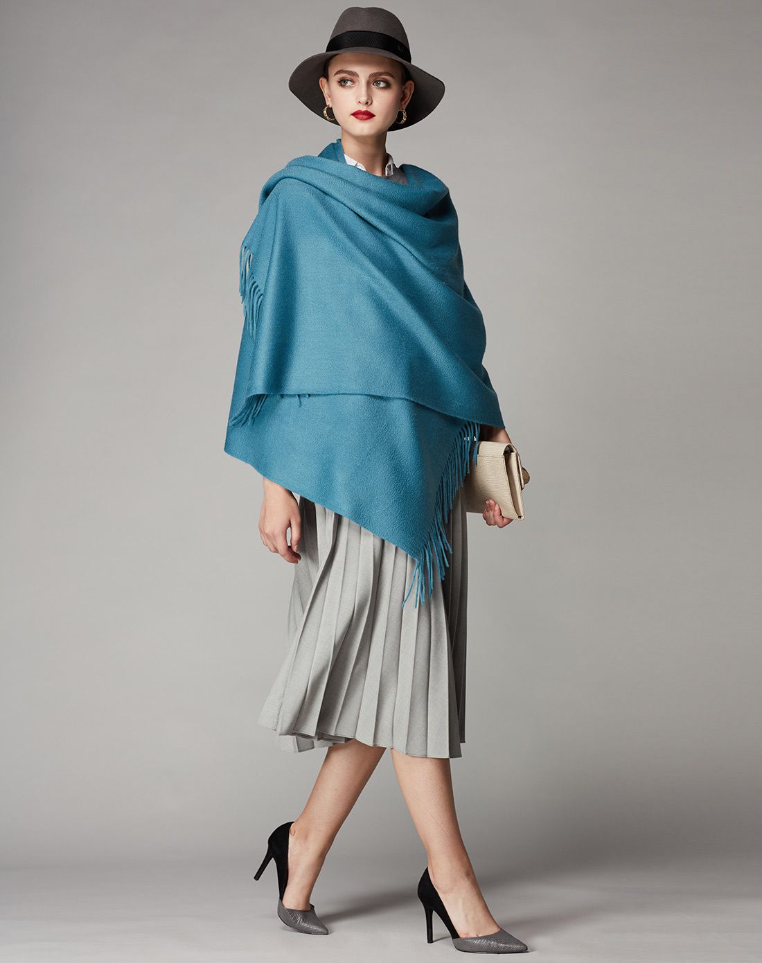 女士羊绒大披肩