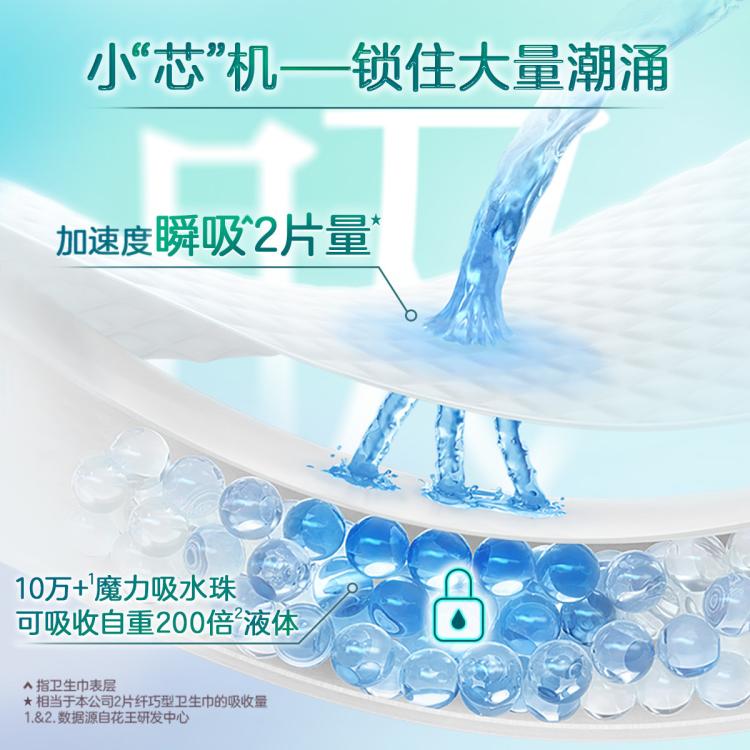 乐而雅 花王零触感系列亲肤透气日夜卫生巾丝薄姨妈巾24/48/50片