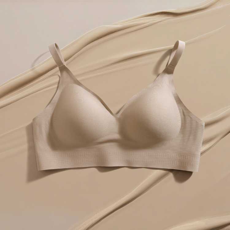 爱慕 爆款背心式【裸感净痕 水滴杯防外扩】本命年软糯侧收聚拢文胸