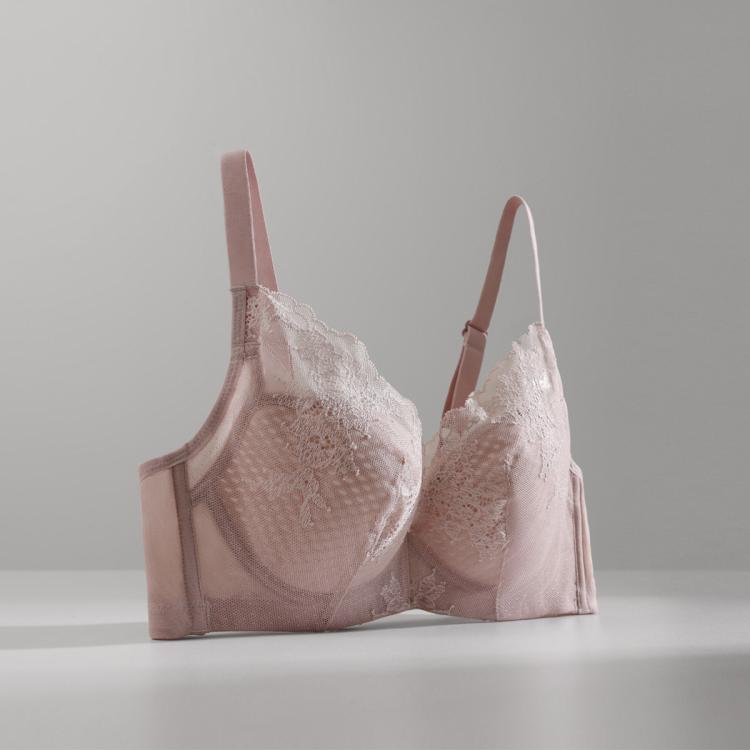 爱慕 爆款蜂巢透气薄杯【大胸不臃肿】蕾丝包覆有效侧收聚拢超薄文胸