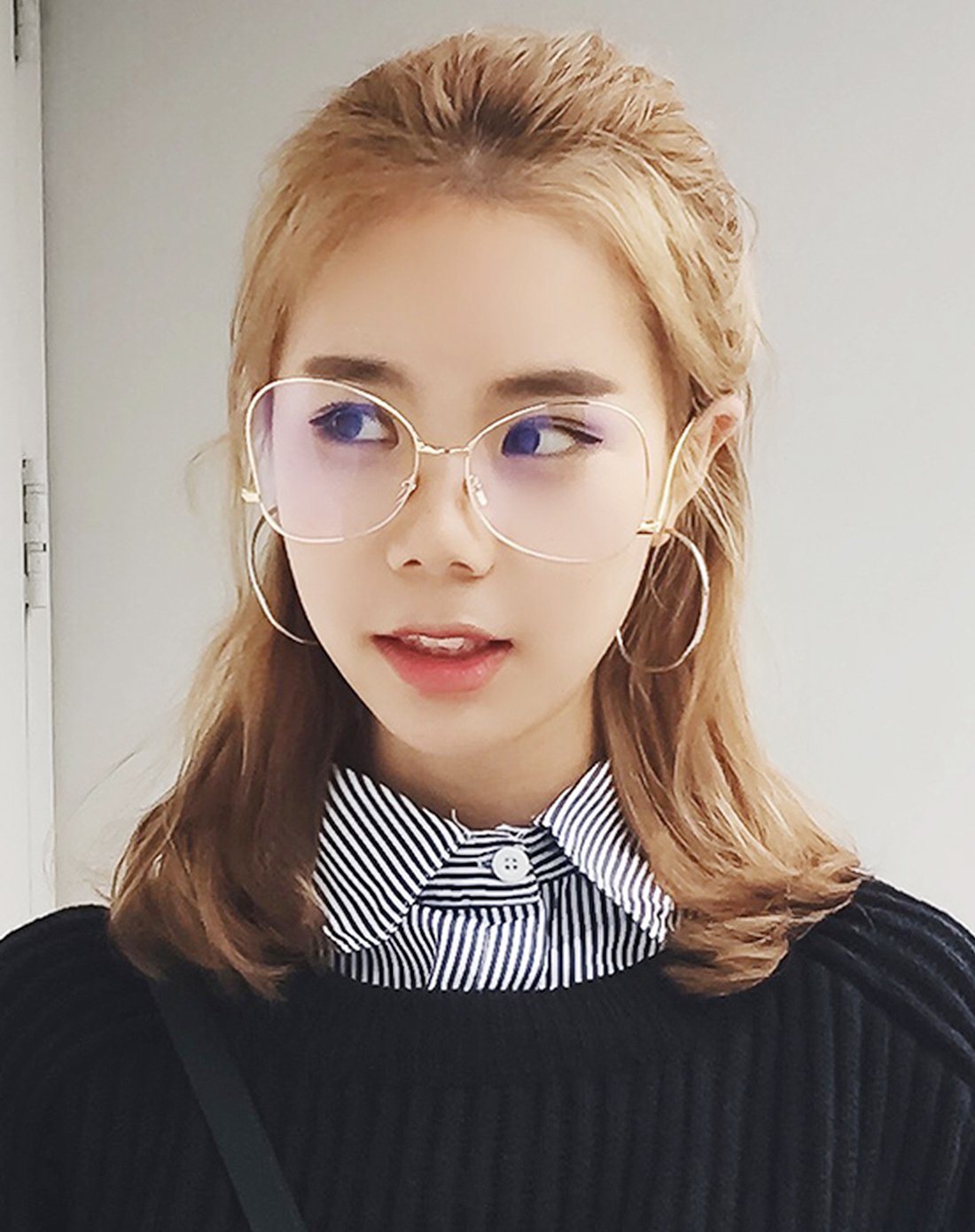 新品情侣款经典潮流银色镜片白色镜框太阳镜