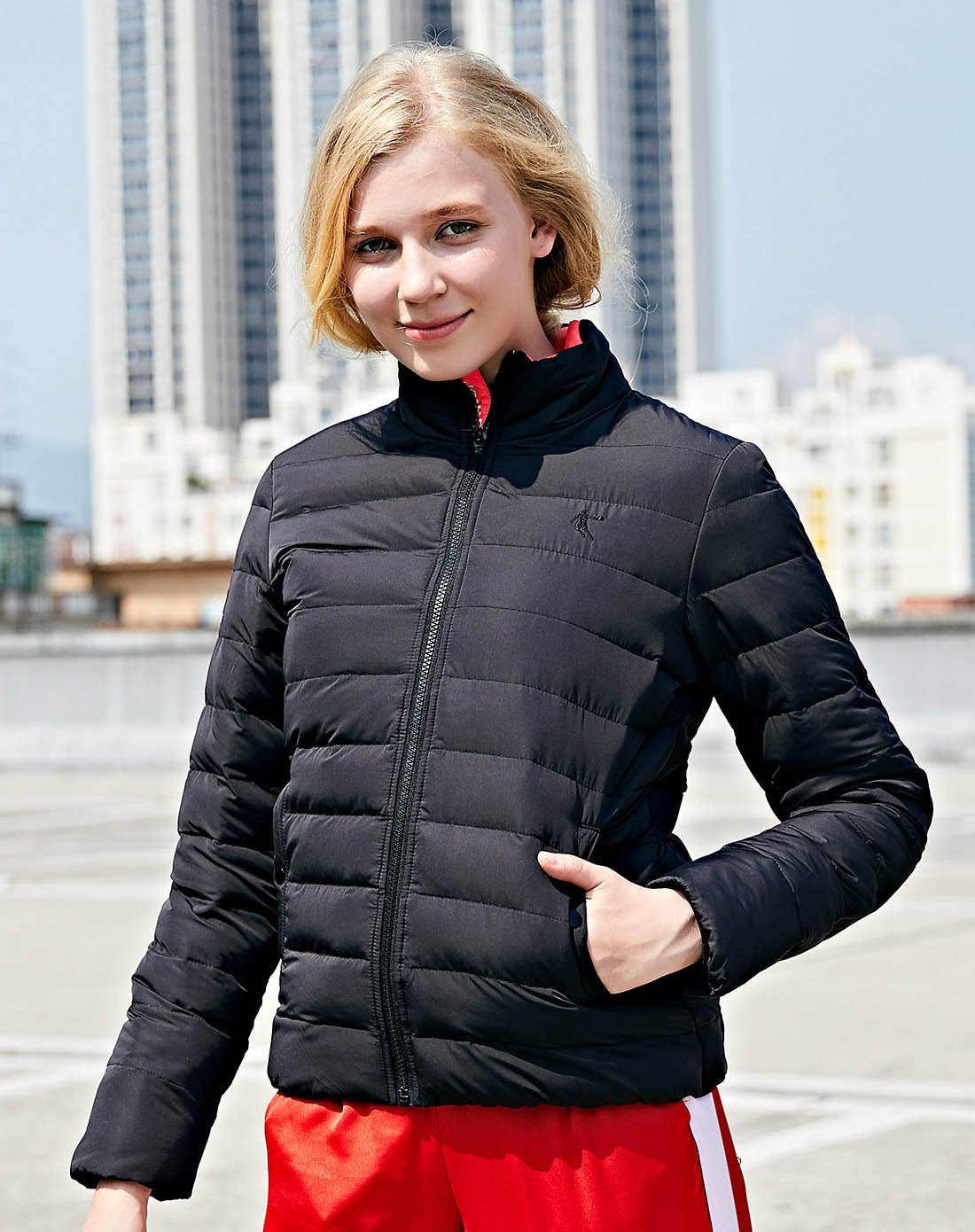 乔丹 保暖耐寒加厚冬季棉服 女款运动棉衣