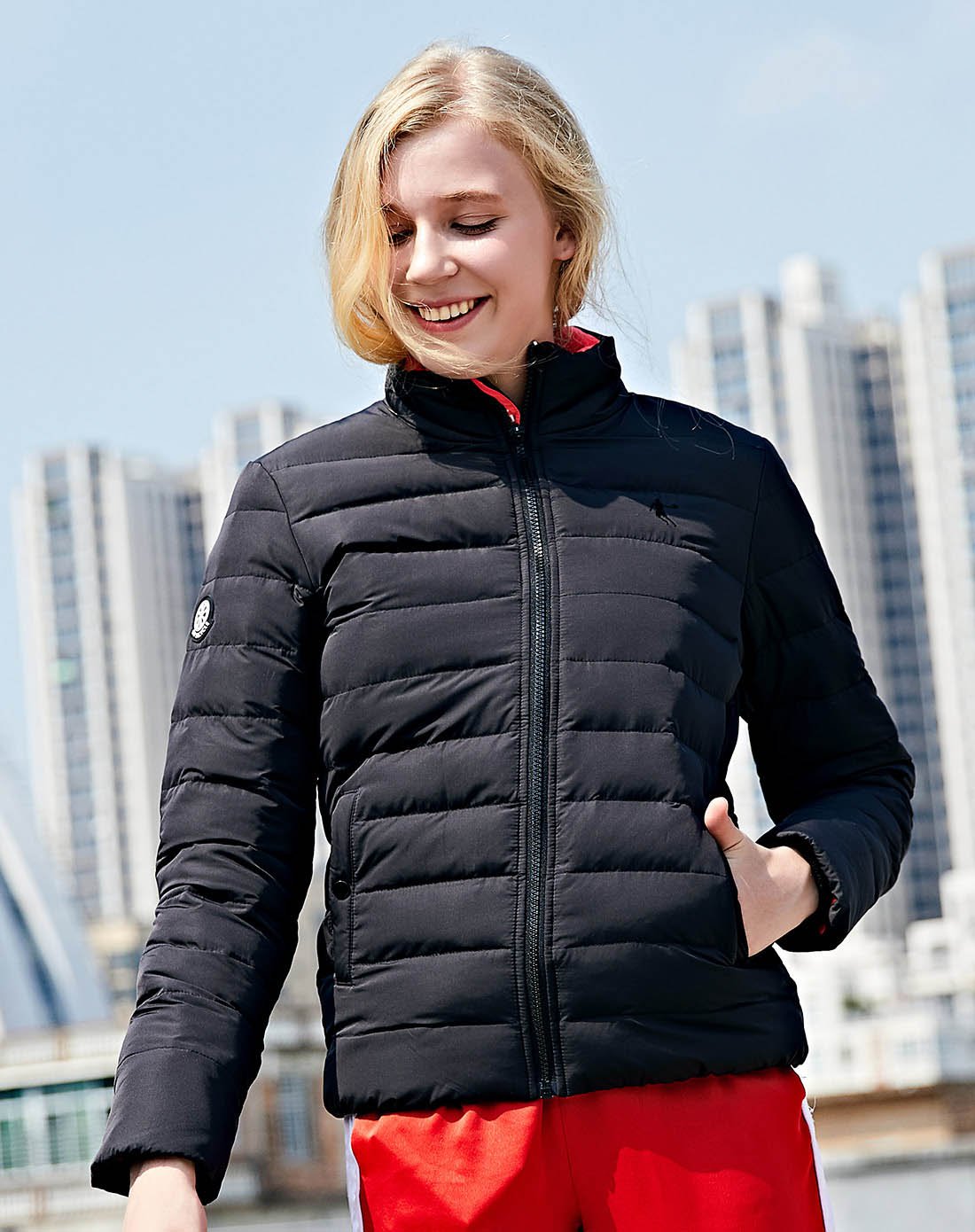 乔丹 保暖耐寒加厚冬季棉服 女款运动棉衣