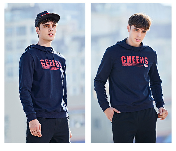 乔丹活力男女运动潮流街头 男款运动卫衣 乔丹xwd4372523学院蓝_唯品