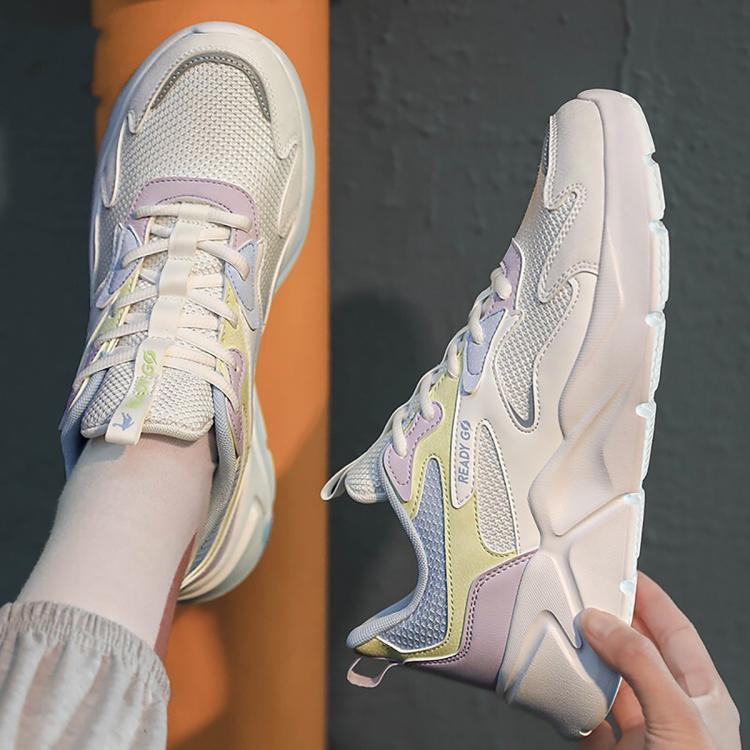 乔丹 【网面透气】女跑步鞋轻便舒适运动鞋休闲鞋缓震回弹复古跑鞋学生