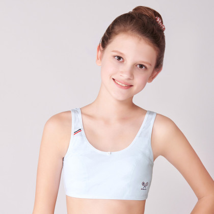 一阶段少女发育期儿童文胸无钢圈学生内衣夹棉女童发育小背心文胸