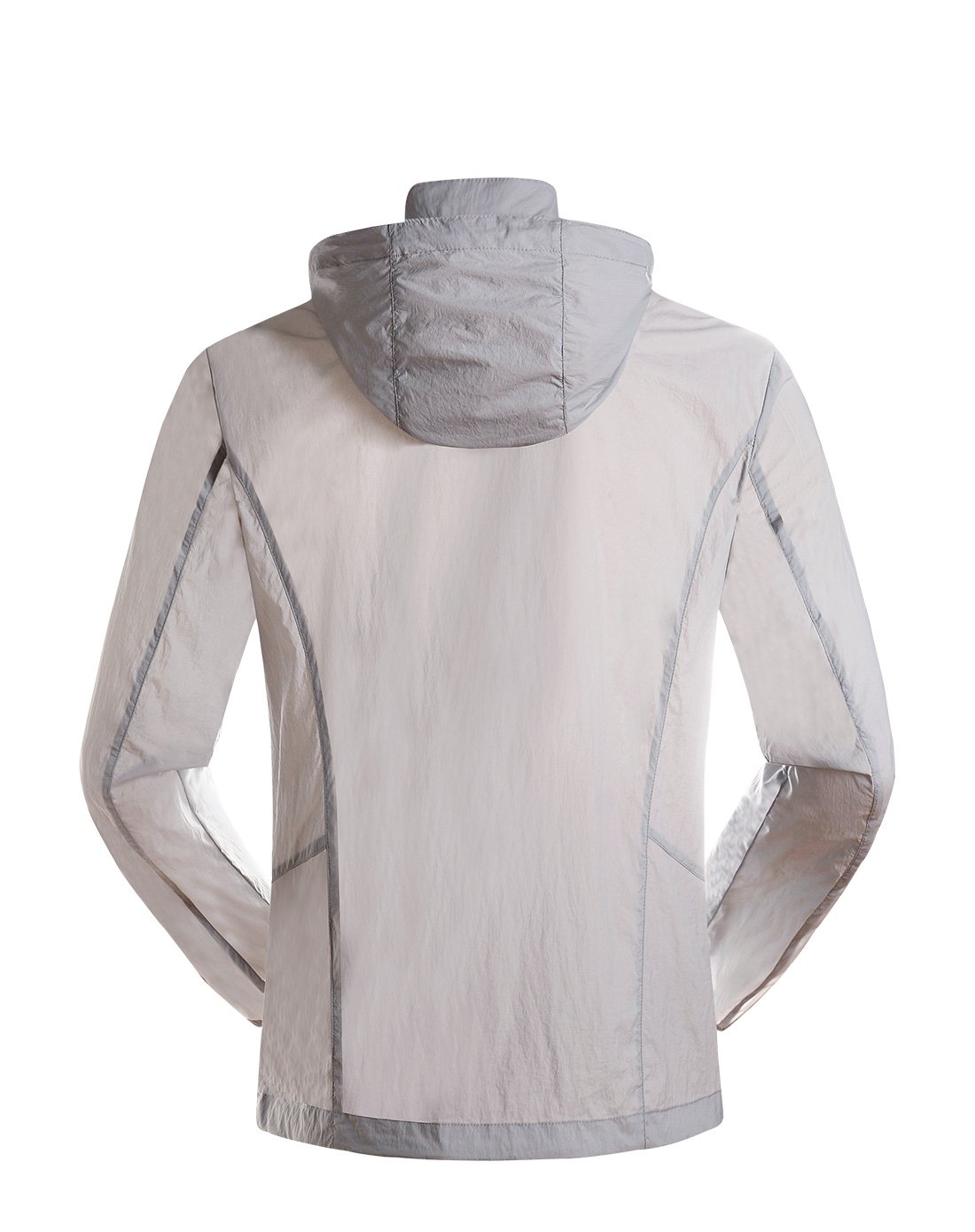 2017春夏新品 防风防水户外男士防晒衣浅灰色