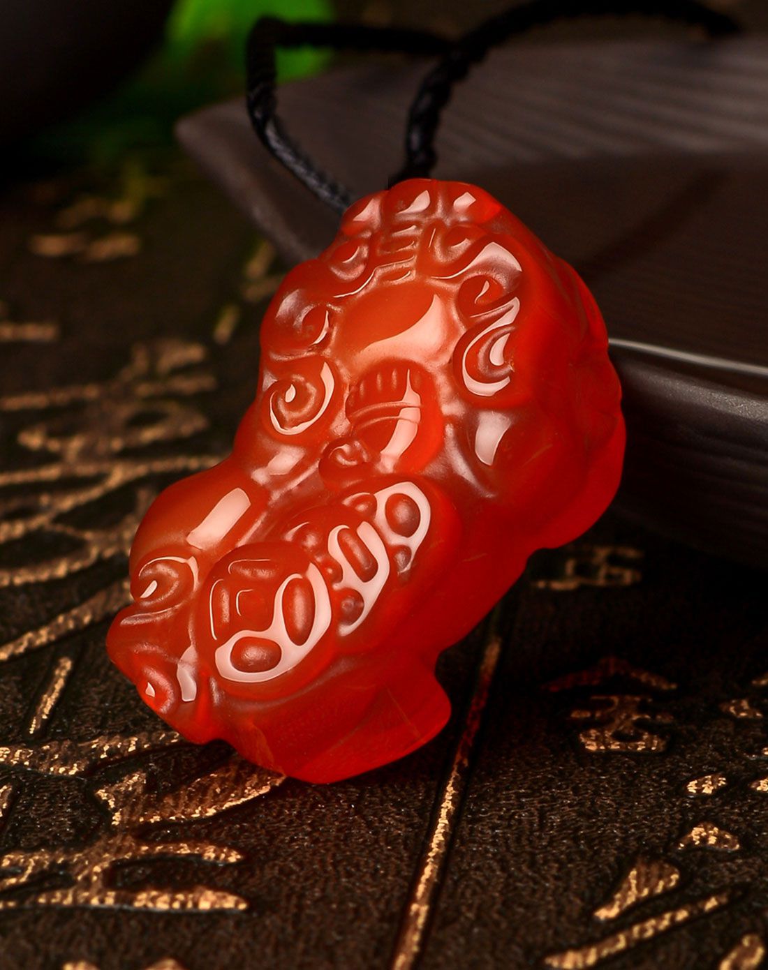 凤禧 红玛瑙貔貅吊坠