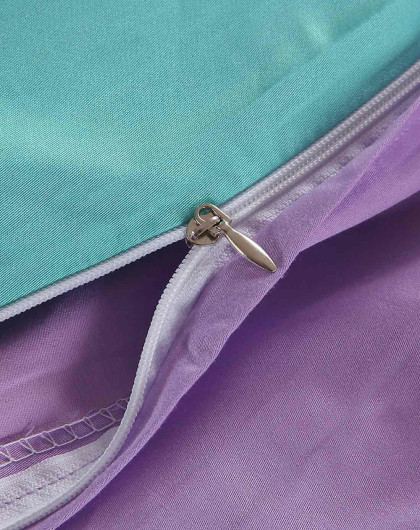 dieu家纺专场经典丝滑天丝四件套-湖蓝配浅紫ts15040025_唯品会