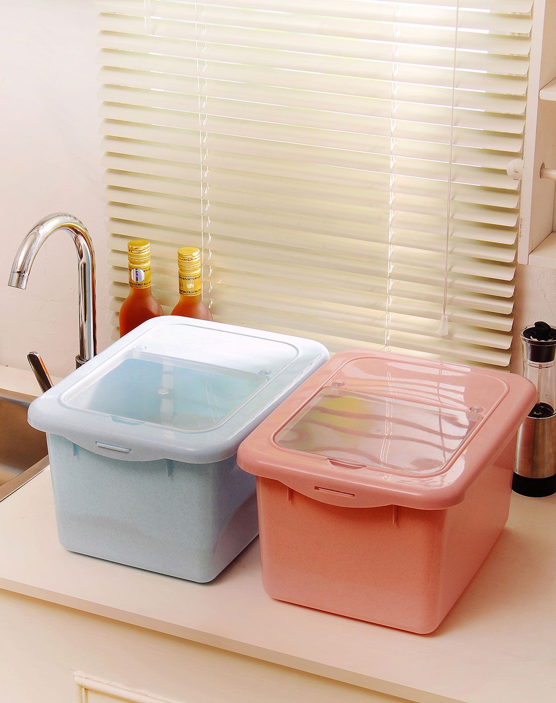 多功能加厚米桶20斤 蓝色