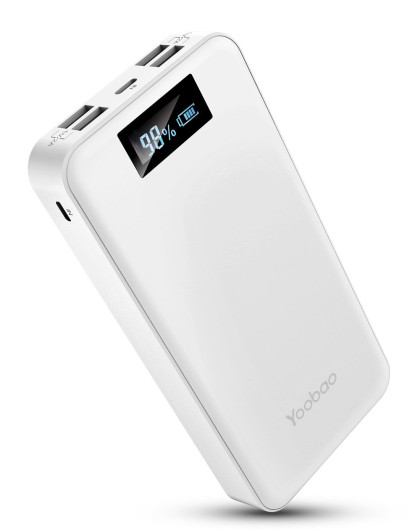 2万毫安2a极速4口充电宝 液晶屏显示