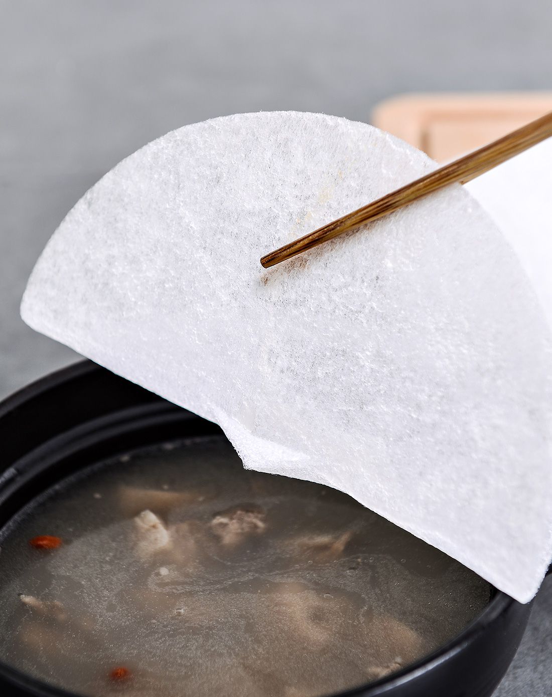 日本进口健康饮食煲汤吸油纸 12枚入