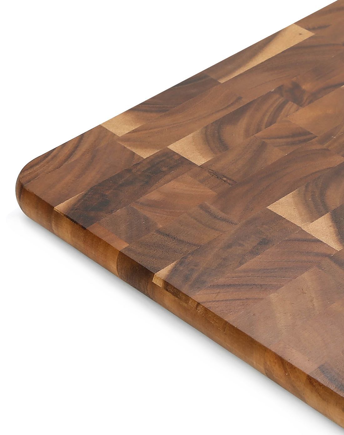 泰国进口相思木正方形菜板小号(带脚垫)