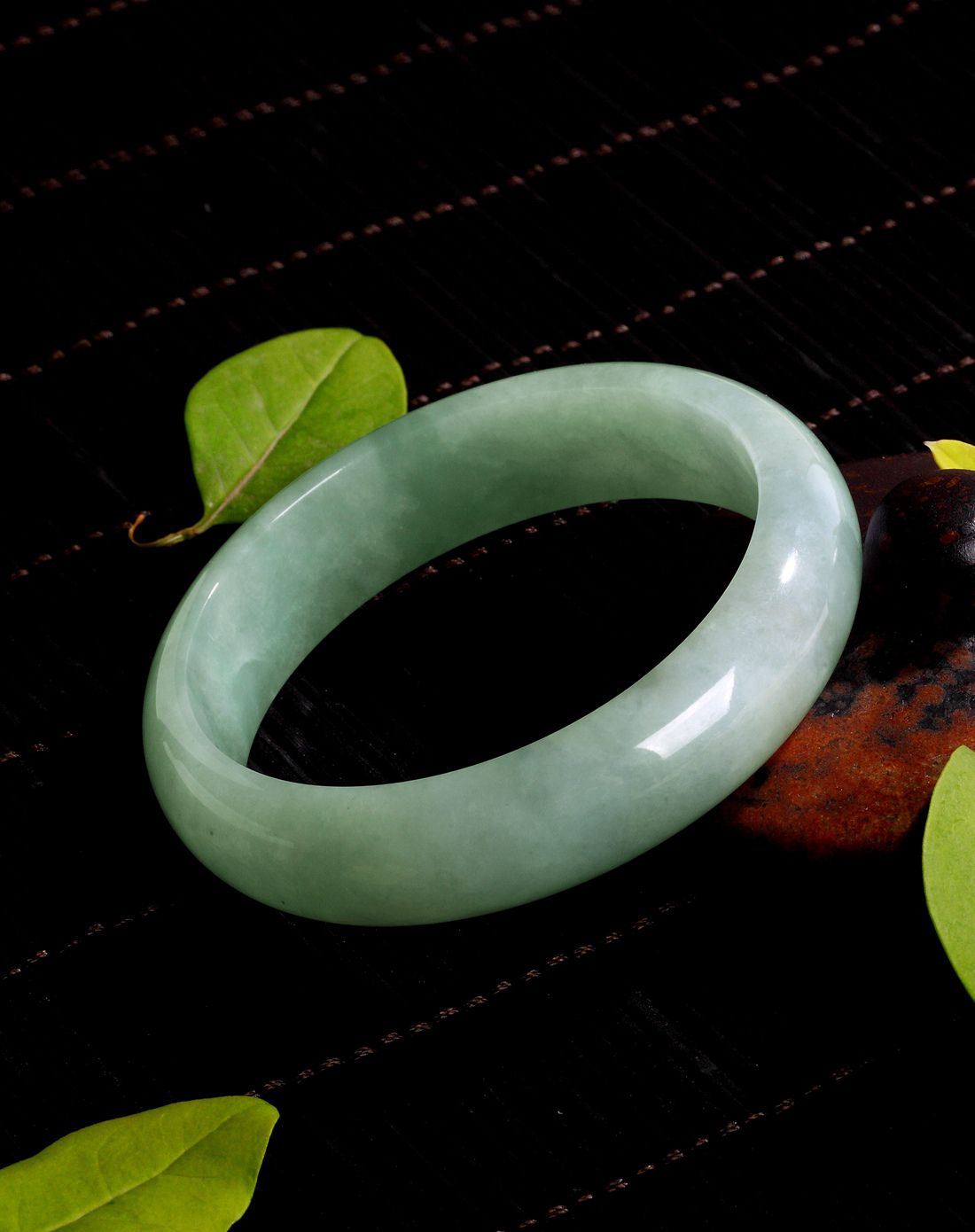 royal gem 天然a货冰糯种翡翠富贵圆镯