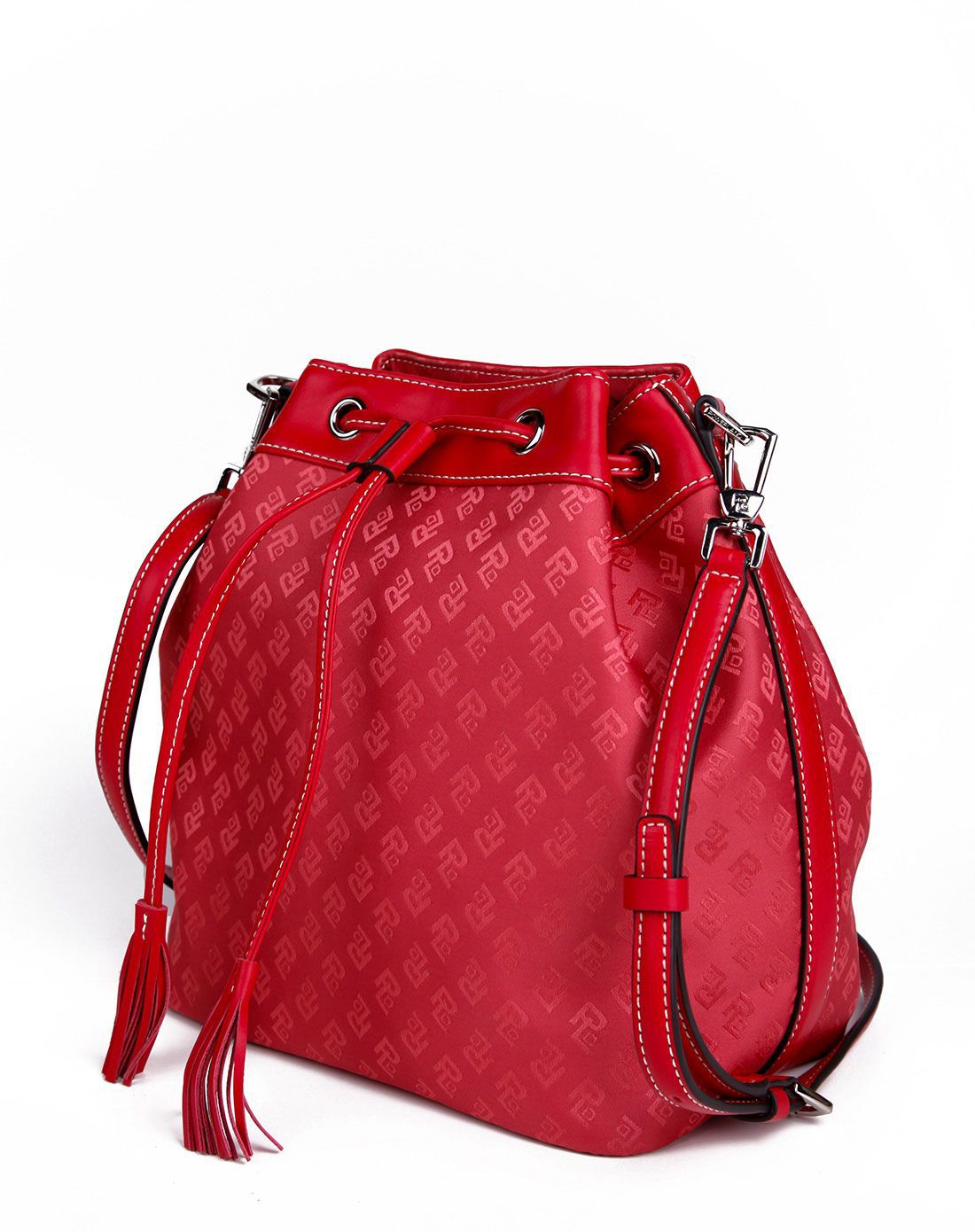 秒杀--保兰德pld男女箱包风暴专场红色单肩提花水桶包wa410323_唯品会