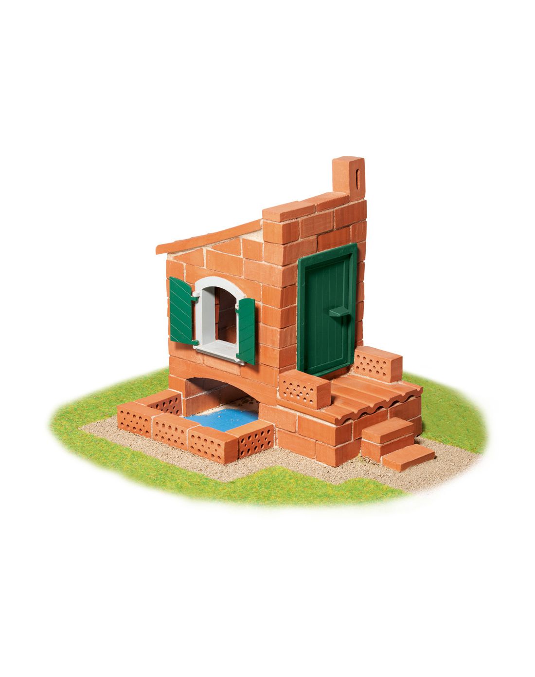 德国进口 手工diy搭建小屋建筑模型 歌德别墅2合1