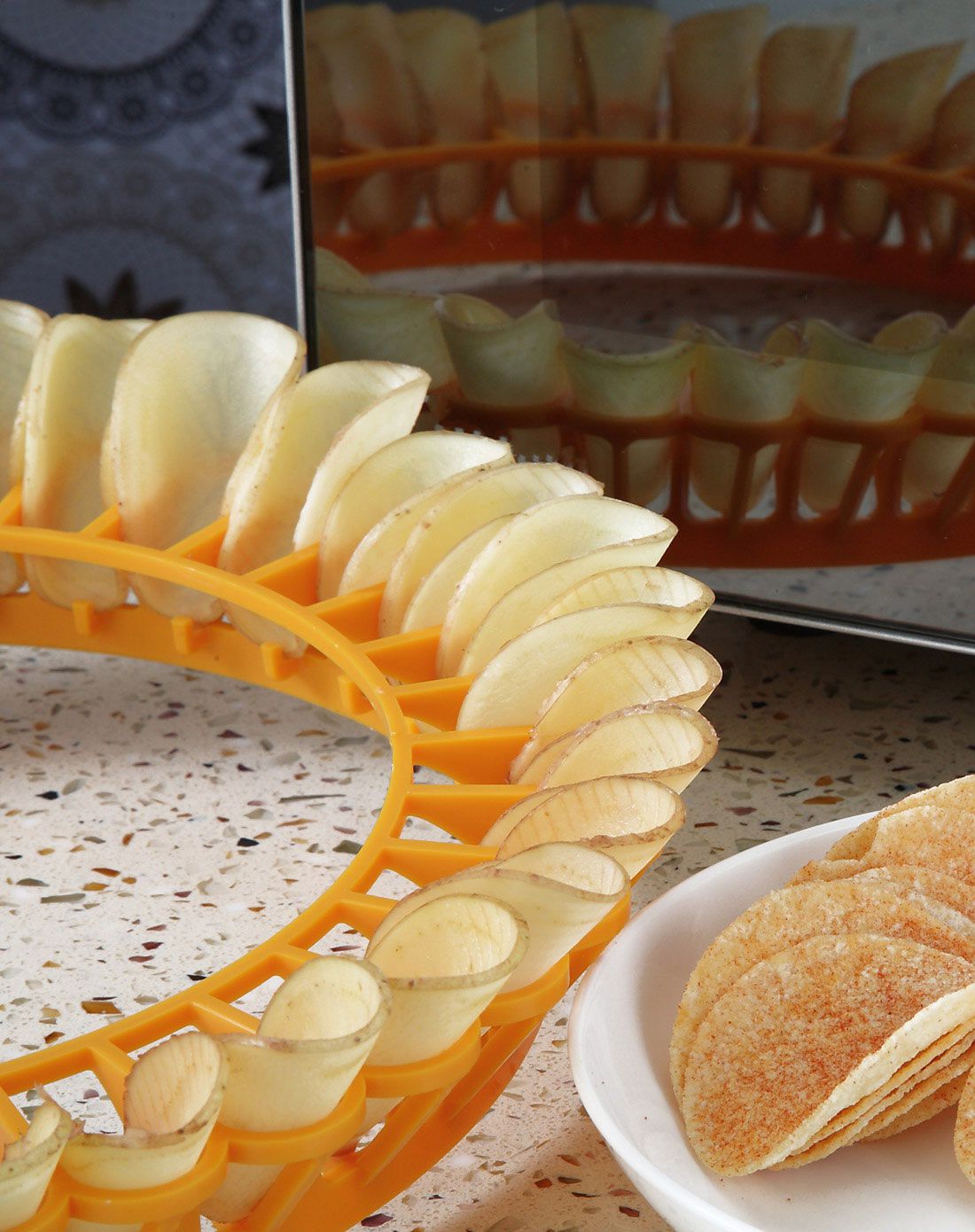 savorliving厨卫用品专场微波炉diy自制薯片烘焙器套装yb-3018_唯品会