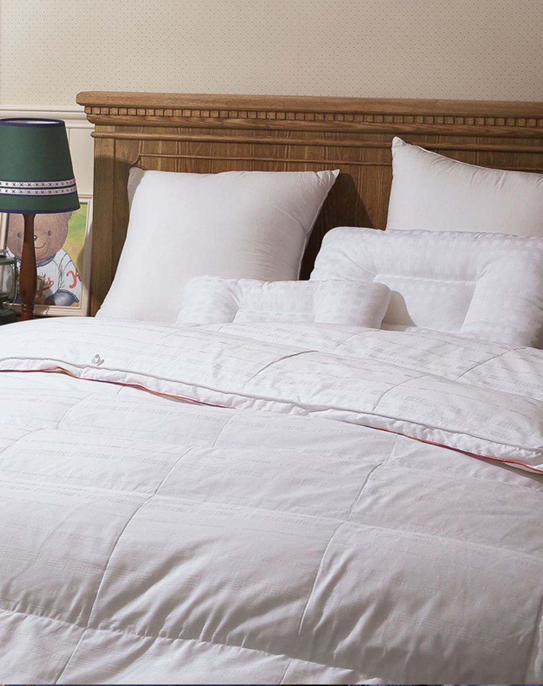 罗莱家纺儿童提花鹅绒被90白鹅绒