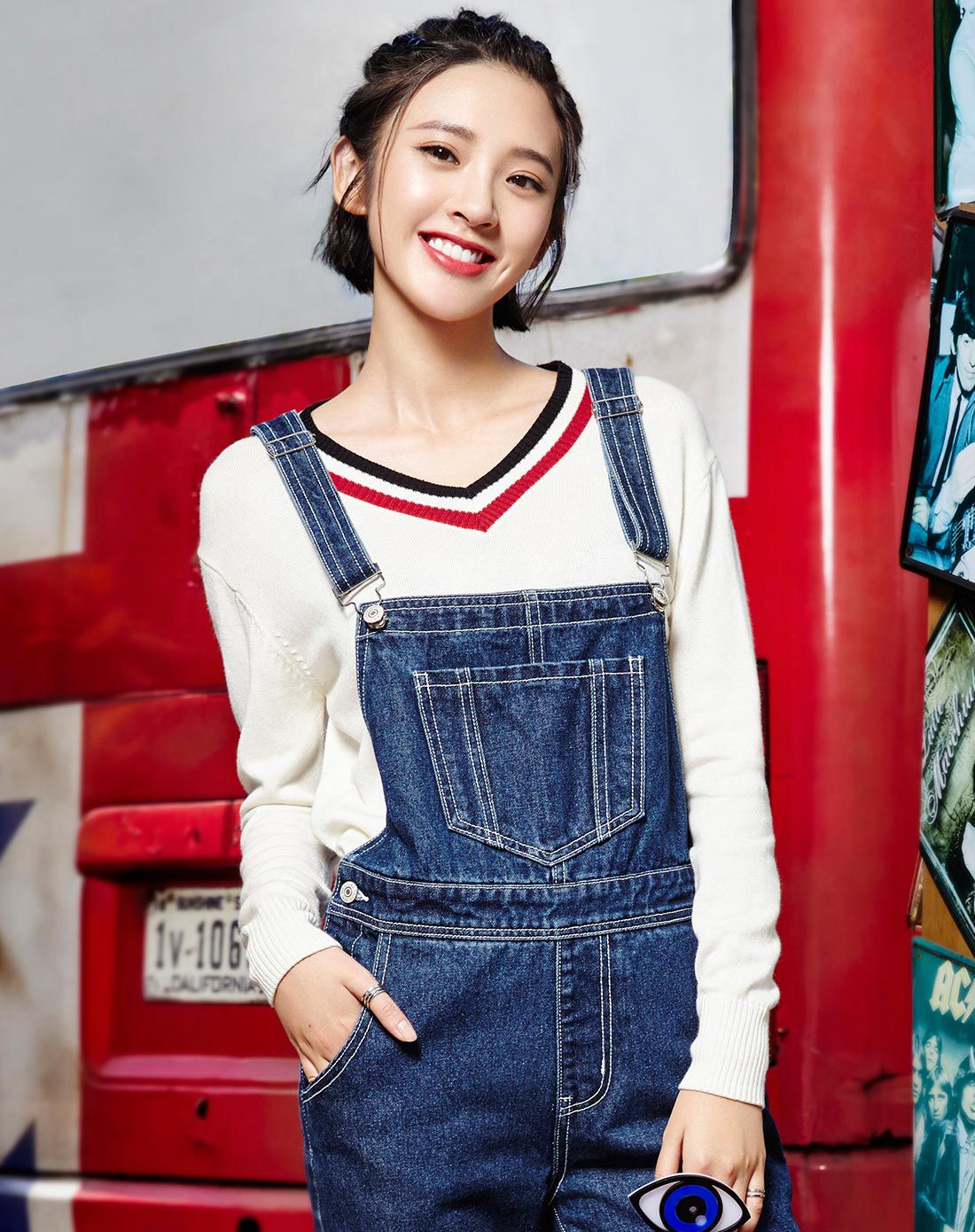 【唐艺昕明星同款】黑色毛衣