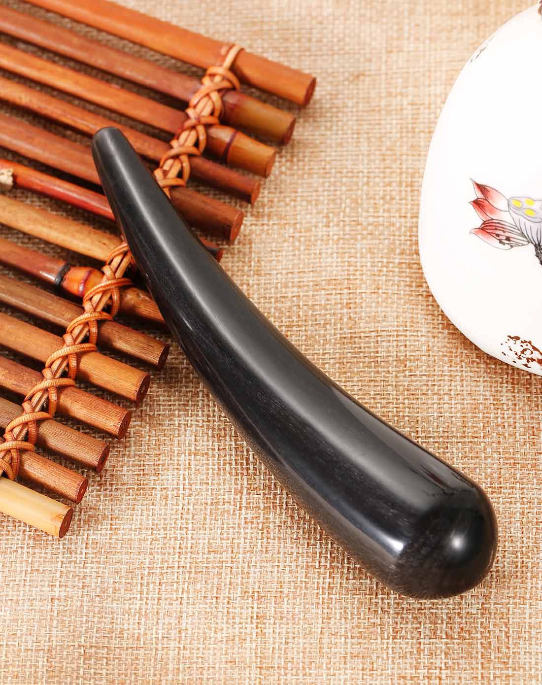 黑牛角点穴按摩棒