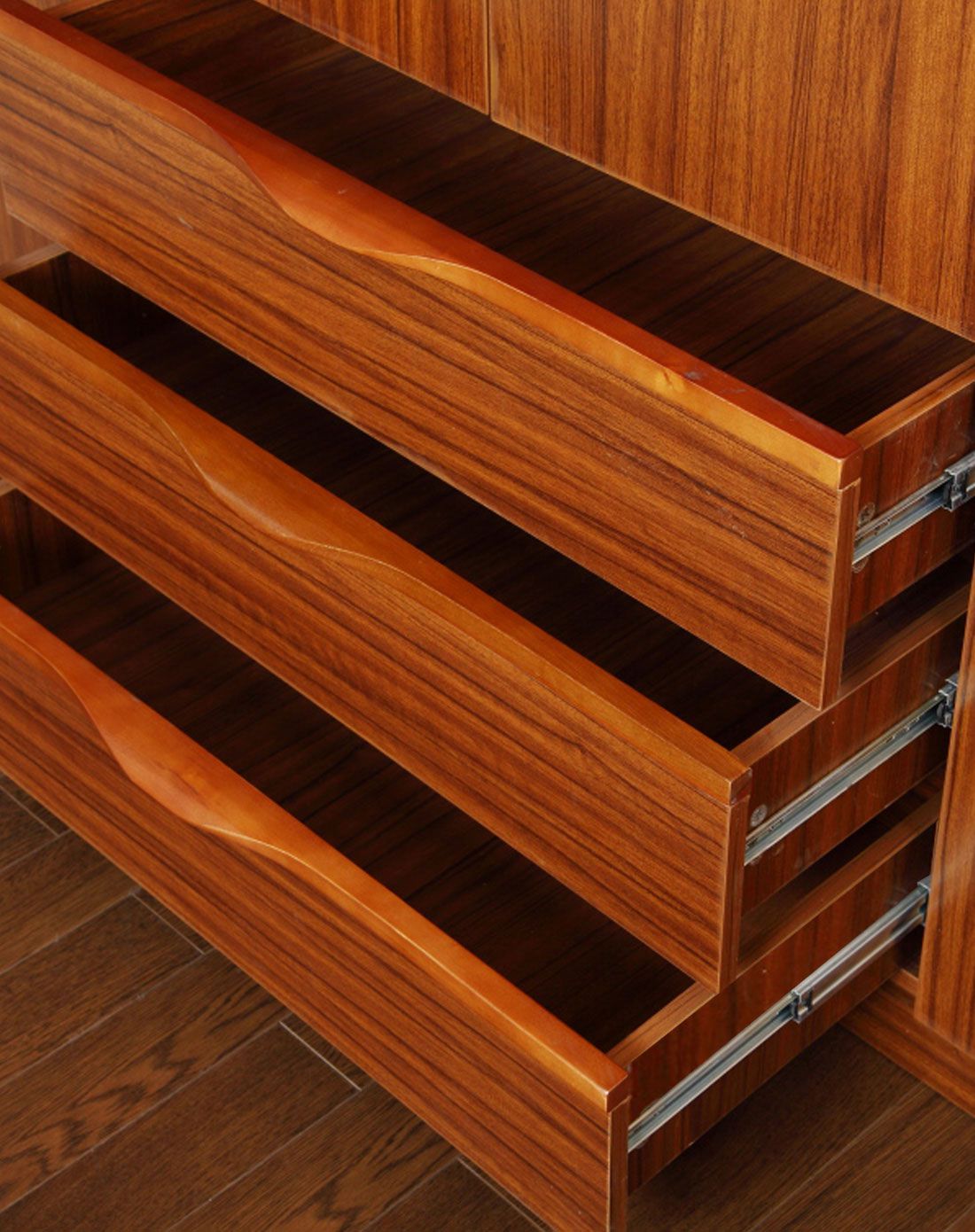 金胡桃木妆台凳 单个床头柜 衣柜 1.8米床