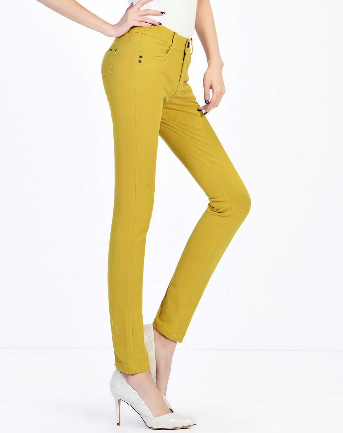 逸阳修身铅笔裤休闲女裤