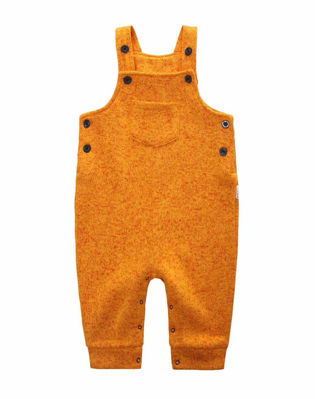 婴童藏青色针织背带裤