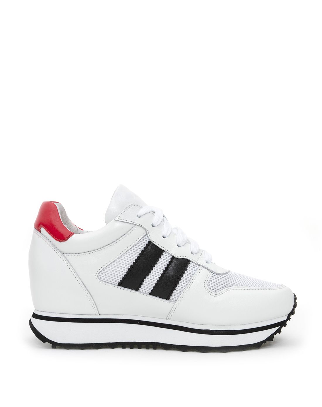 热风hotwind时尚16年门店新款女士白色圆头厚底运动休闲鞋h11w610104