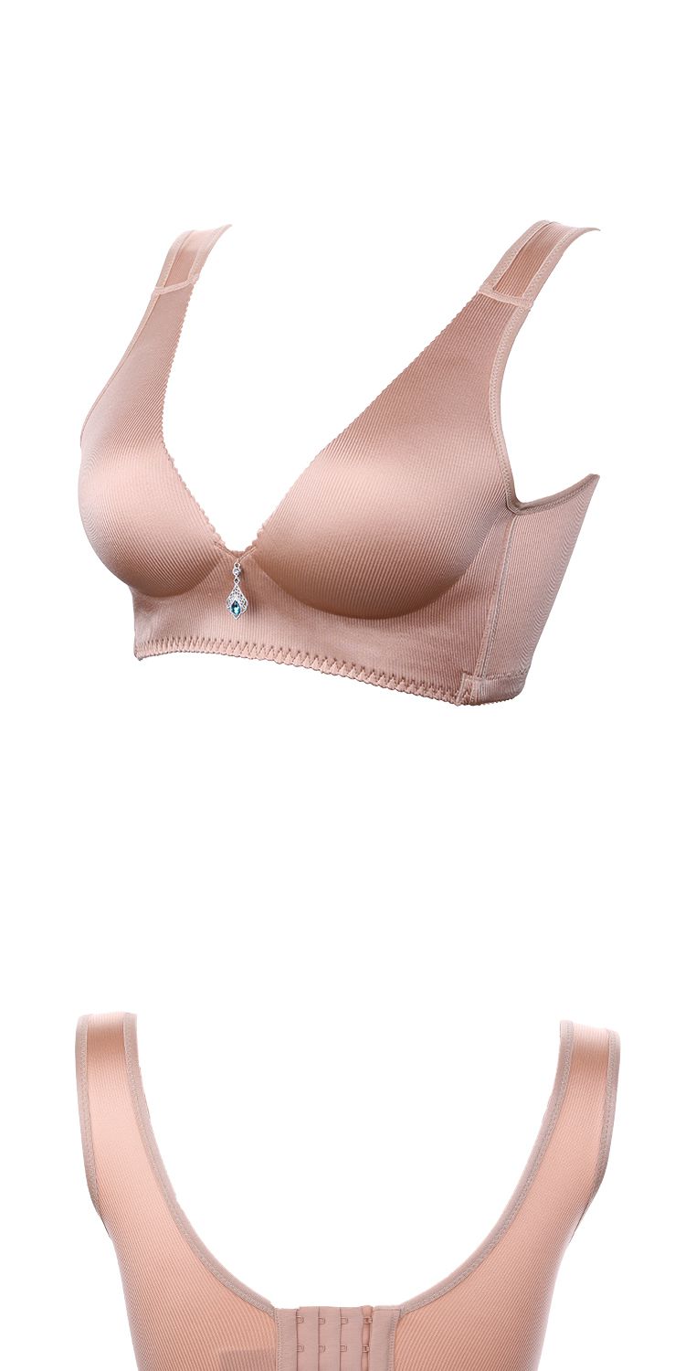 仙宜岱内衣专场肤色无钢圈集中上托聚拢美背文胸20100125white_唯品会