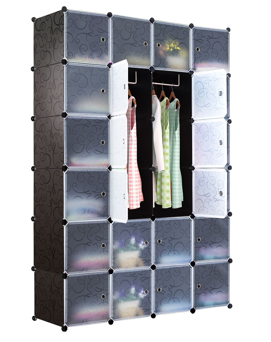 韩式加深款多色可选24格2挂衣柜