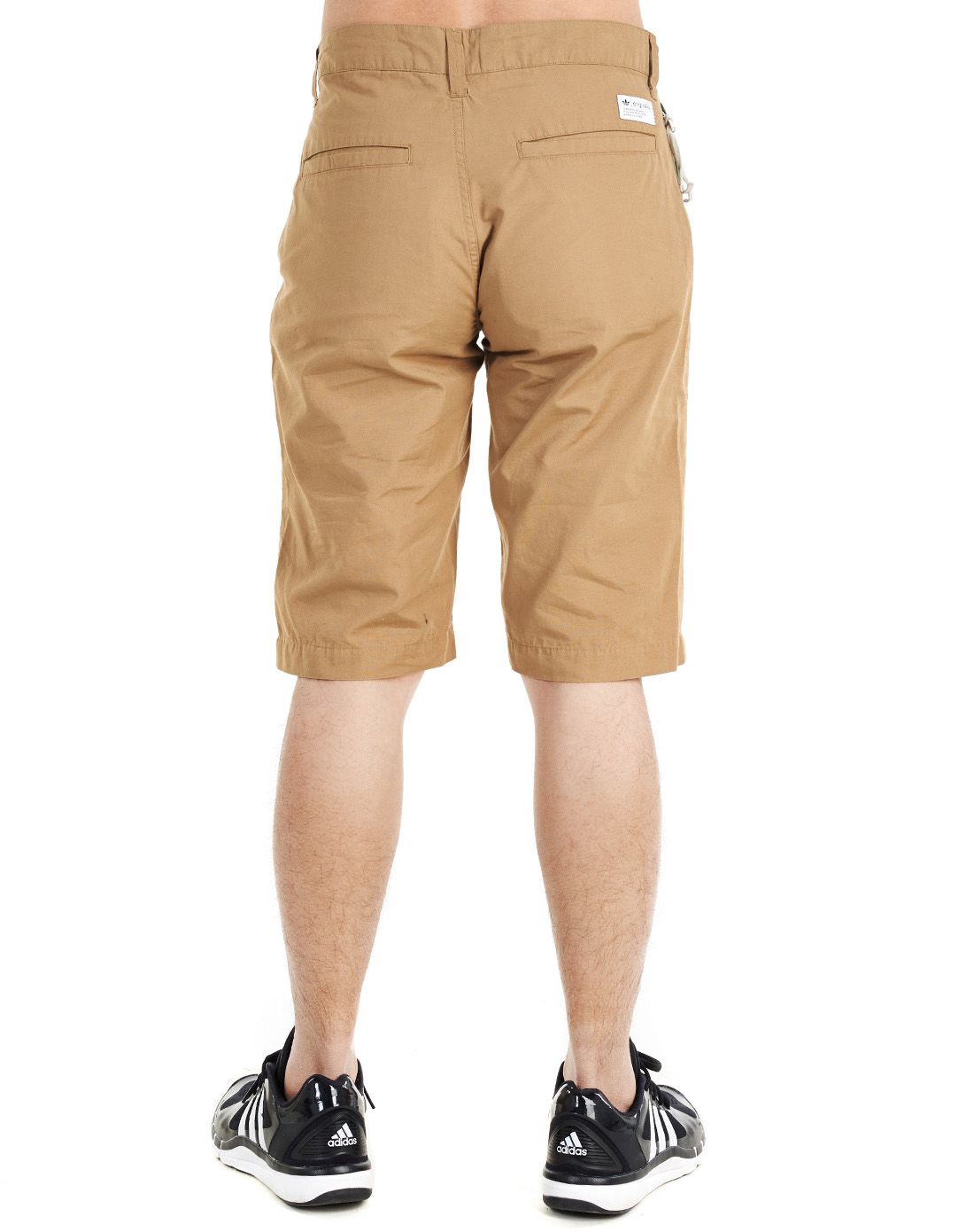 舒适纯棉 男款卡其色短裤 三叶草系列