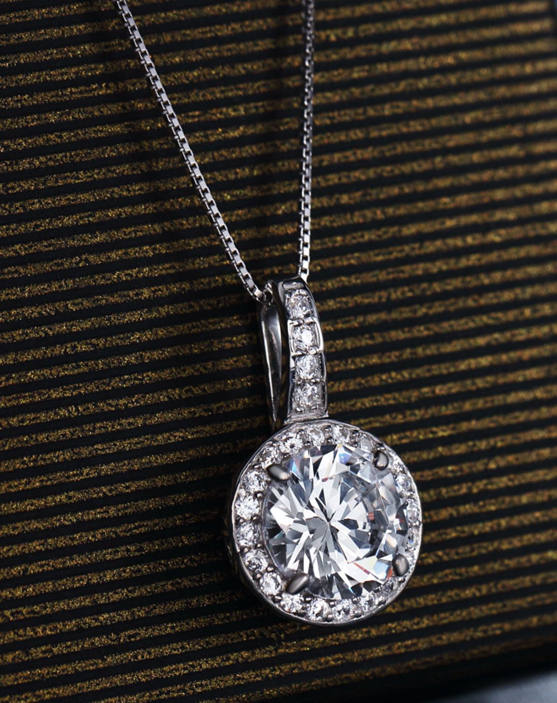 winy 925银锆石时尚日韩项链 夏日星辰