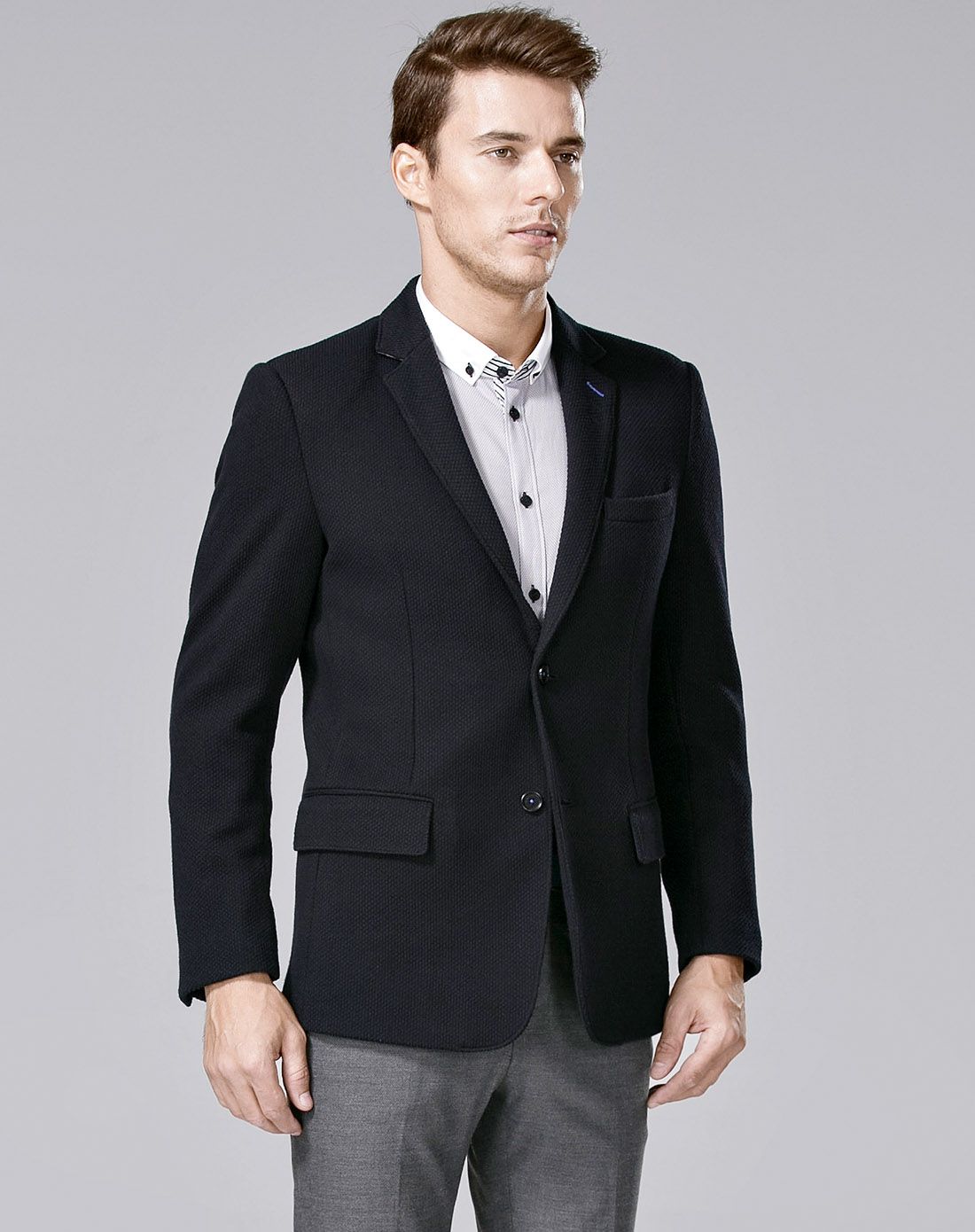 佛伦斯folunsi黑色精致优雅单西52150376_唯品会