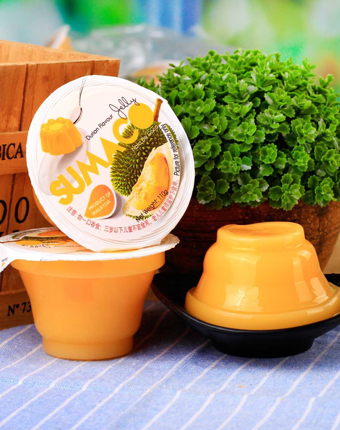 素玛哥牌 马来西亚 榴莲味果冻(含椰果)