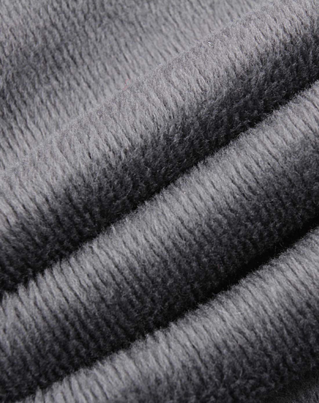 男童深麻灰抓绒针织长裤