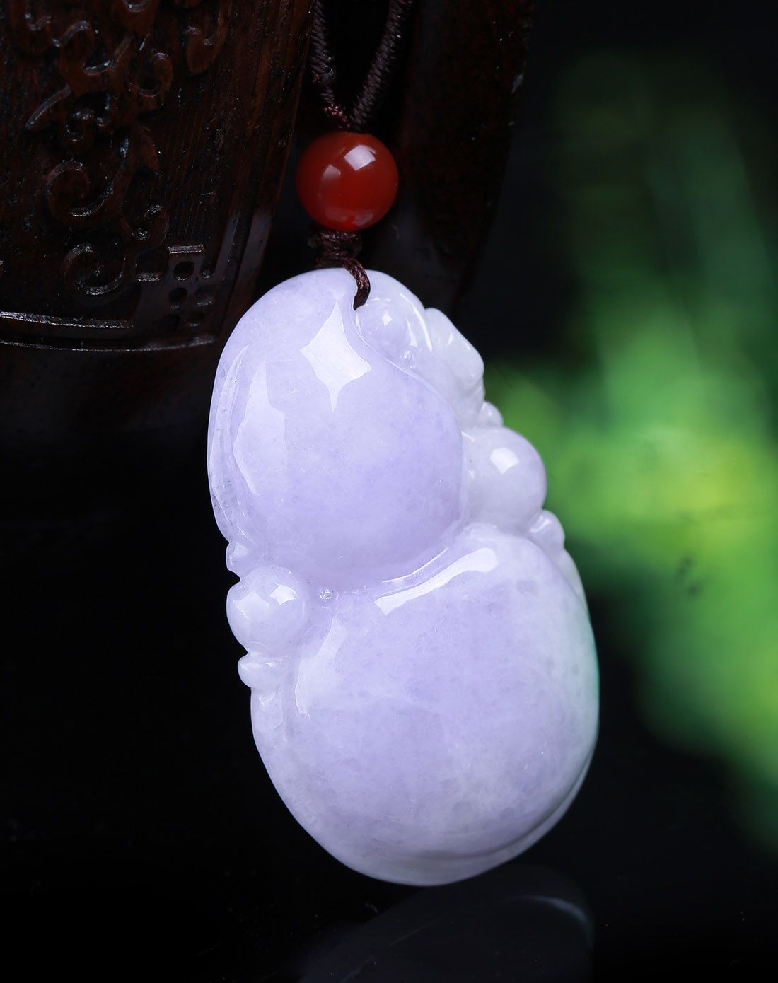 aznavour a货翡翠冰糯种春带彩福禄双全