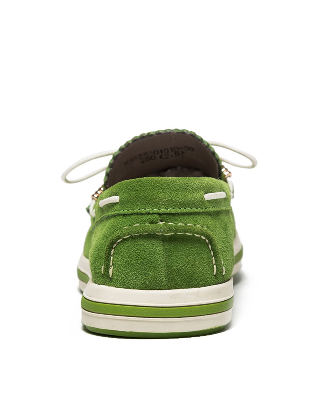 时尚撞色 浅绿色舒适轻便帆船鞋