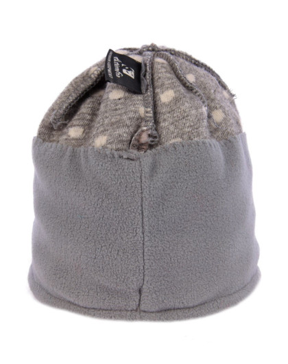 双层保暖 中性中灰毛线帽 舒适透气