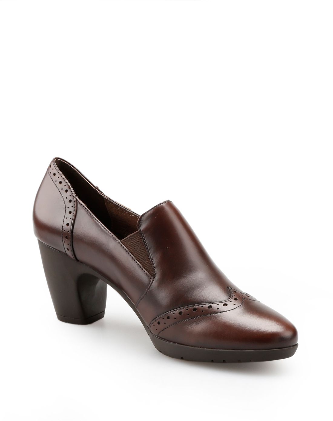 callaghan咖啡色油感牛皮商务单鞋cf2b5012071d_唯品会