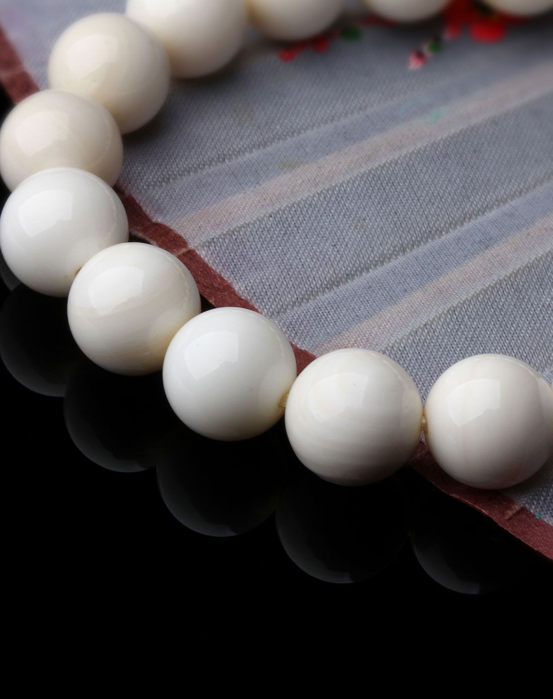 一生一石 天然砗磲圆珠手链10mm