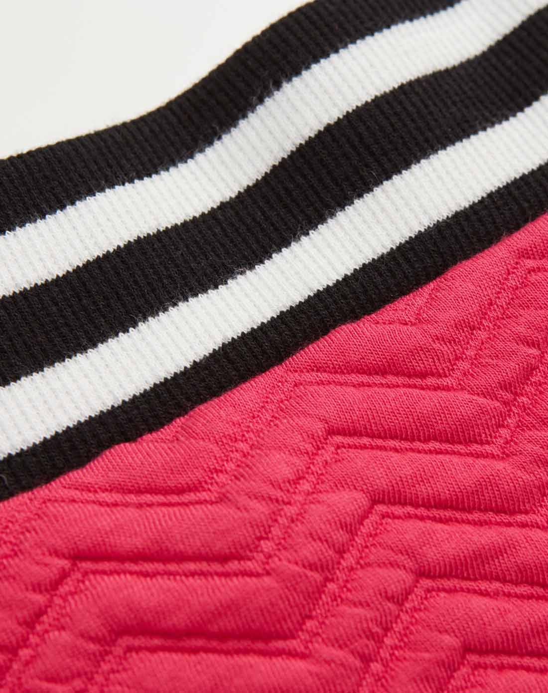 女士荧光粉时尚甜美运动风纯色荷叶裙