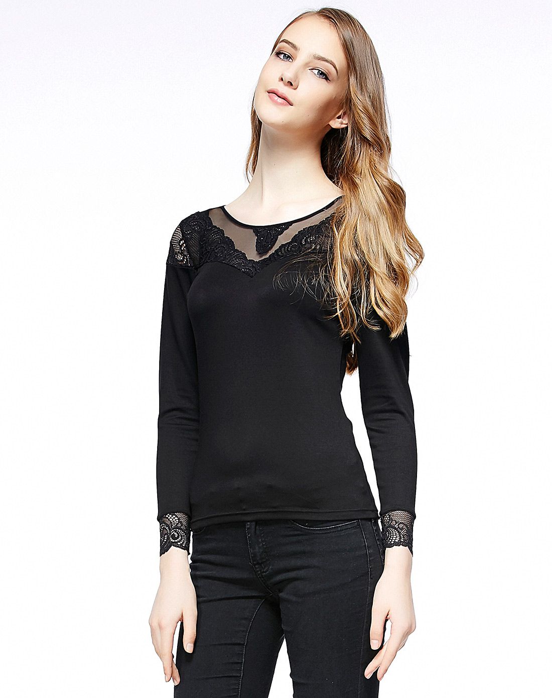 优雅女士乌色莫代尔舒适单衣