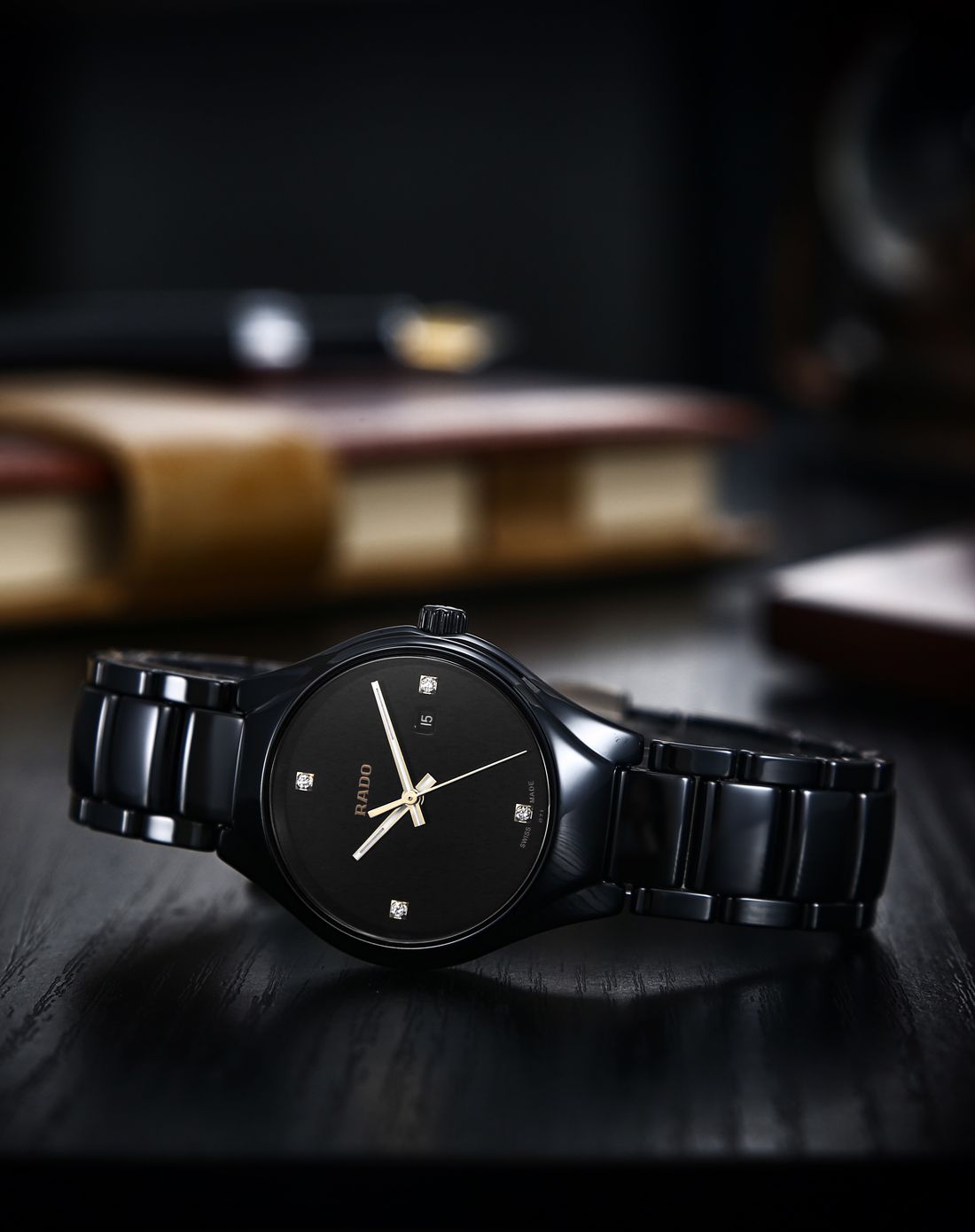 雷达rado手表专场 雷达rado 真系列黑色石英女表r27059712 商品编码