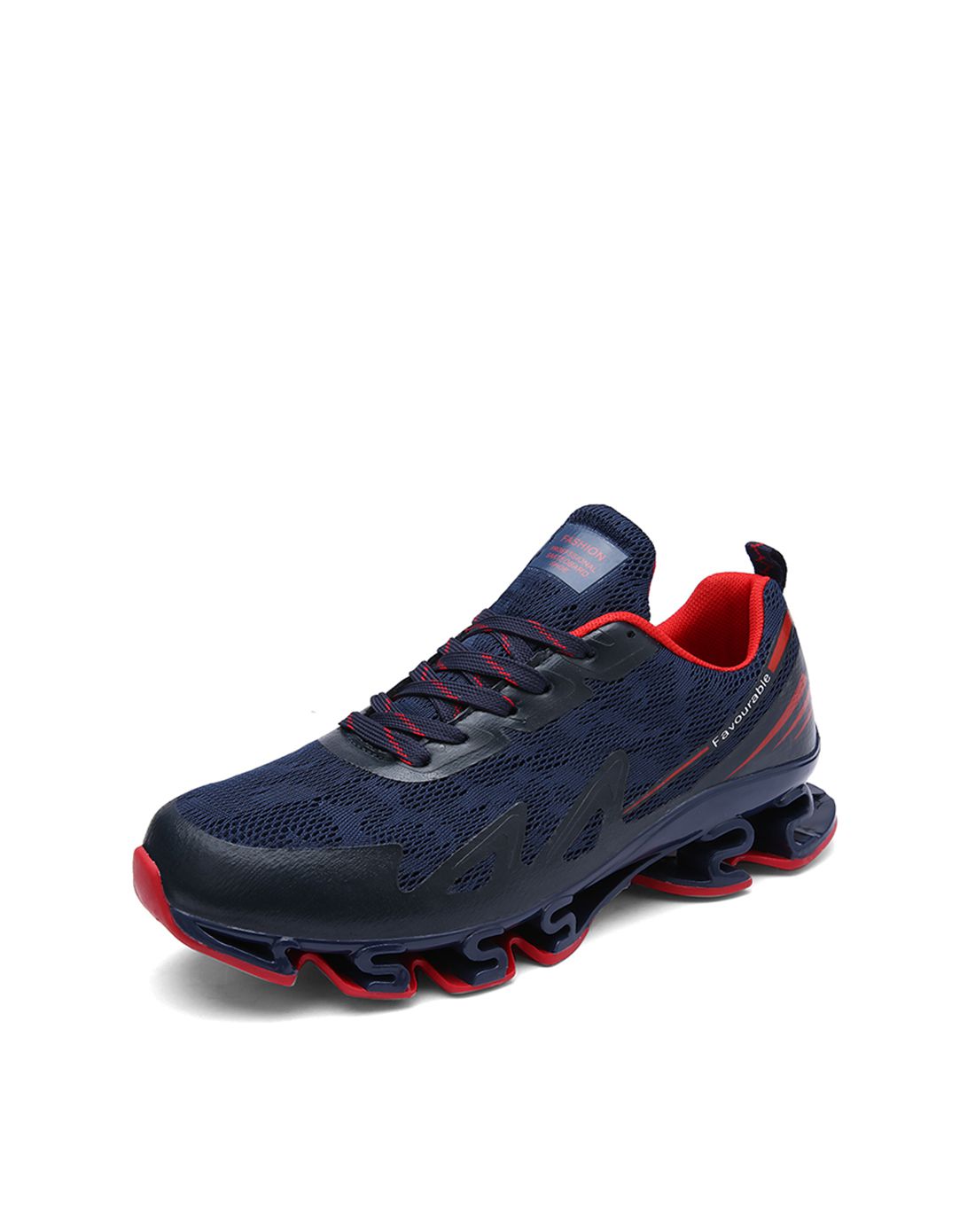 弹性刀锋 男款黑黄跑步鞋 缓震耐磨