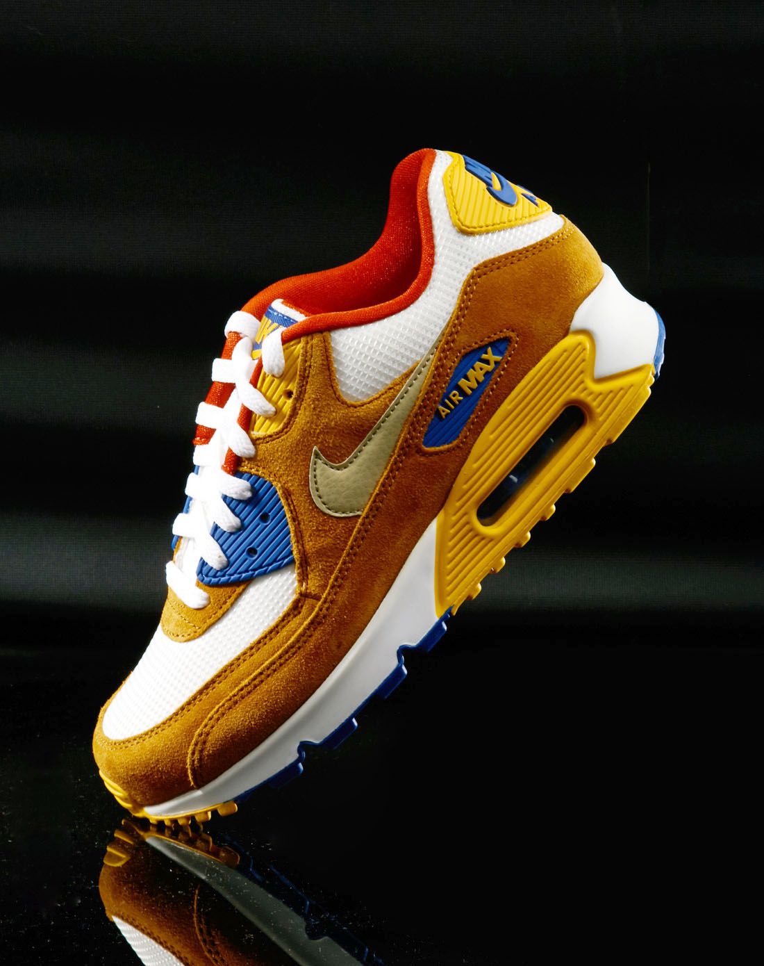 air max 90 男款白色/黄色运动鞋